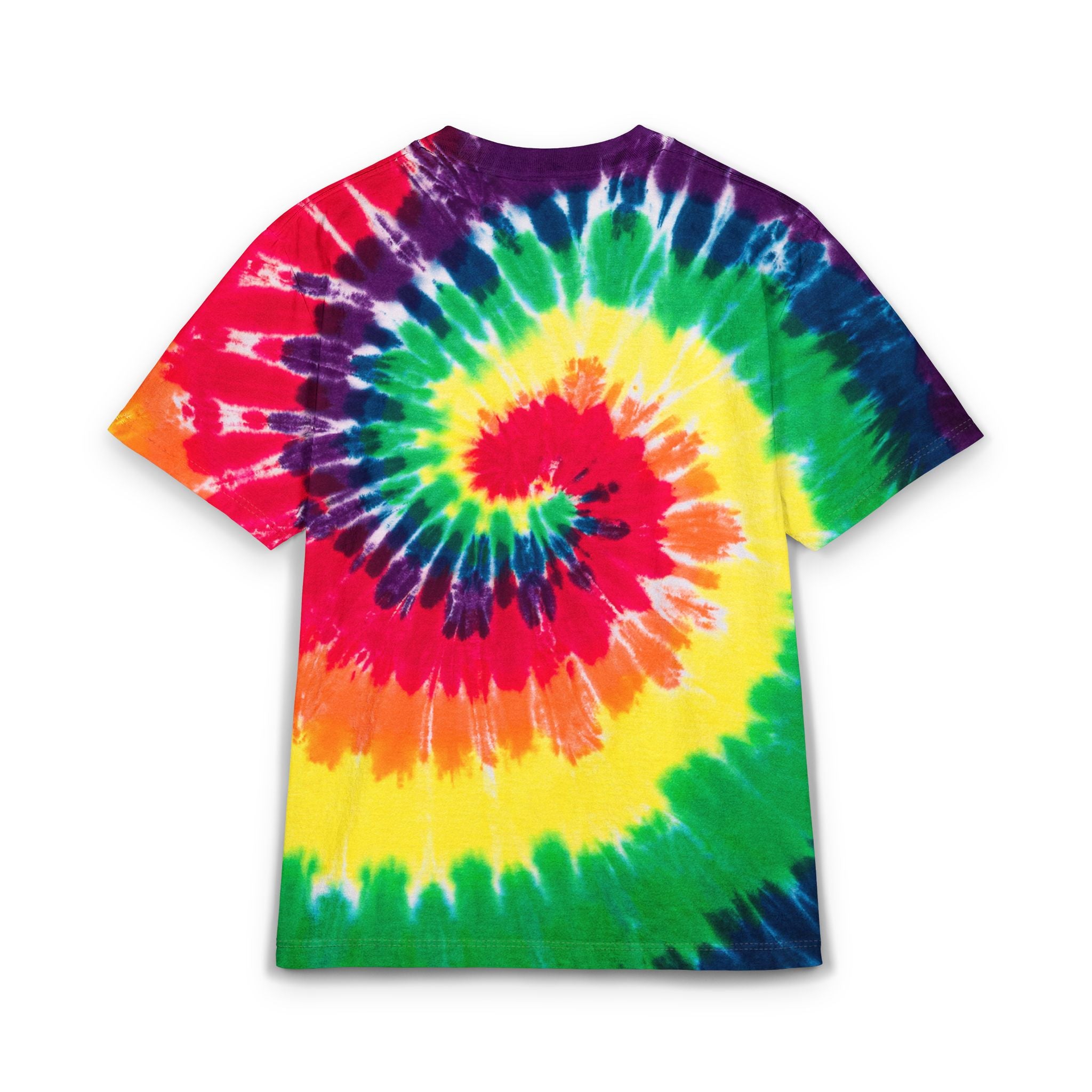 Tie-Dye Spiral T-Shirt — "Certified Classic" Embroidered Oversized Tee