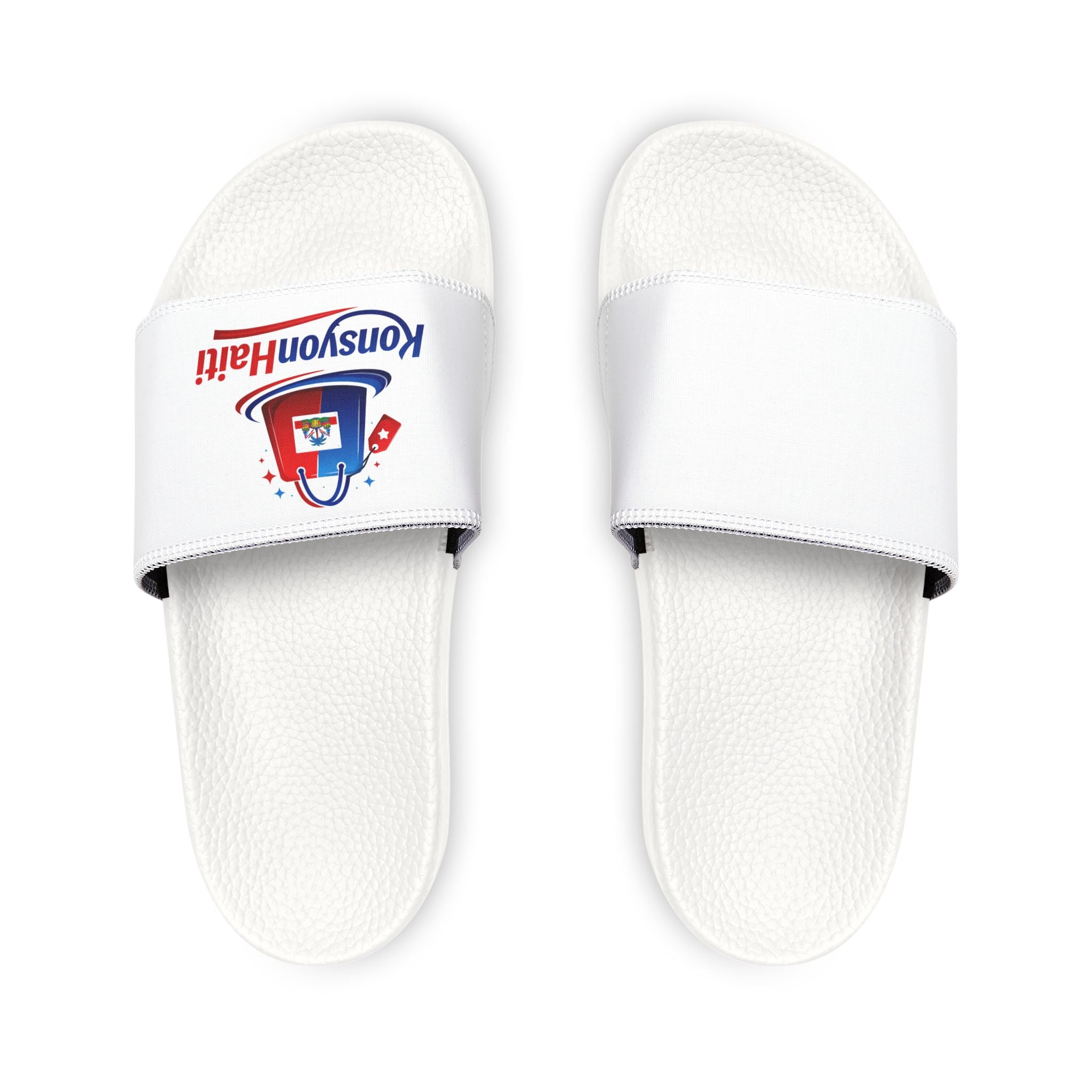 Youth Logo Slide Sandals — Removable Strap Pool & Casual Slides