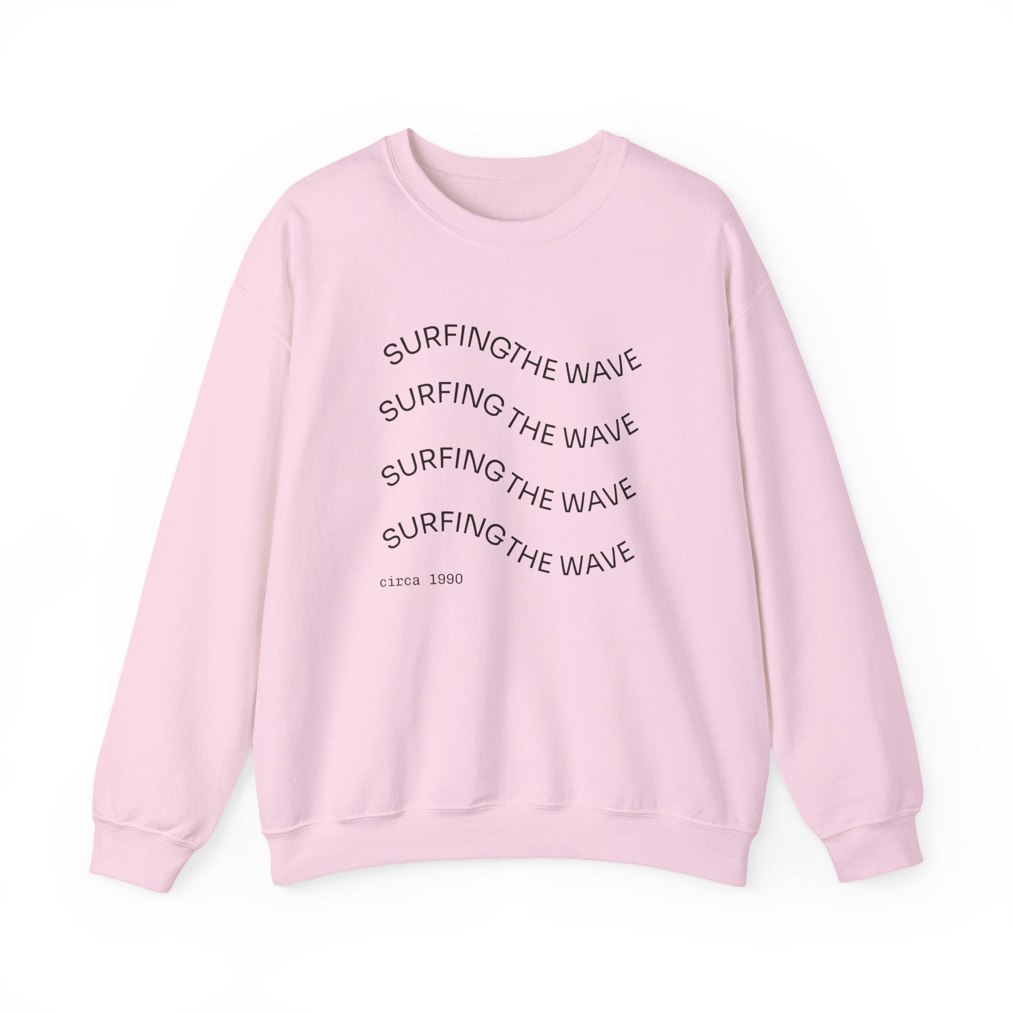 Sweatshirt — 'Surfing The Wave' Minimalist Crewneck