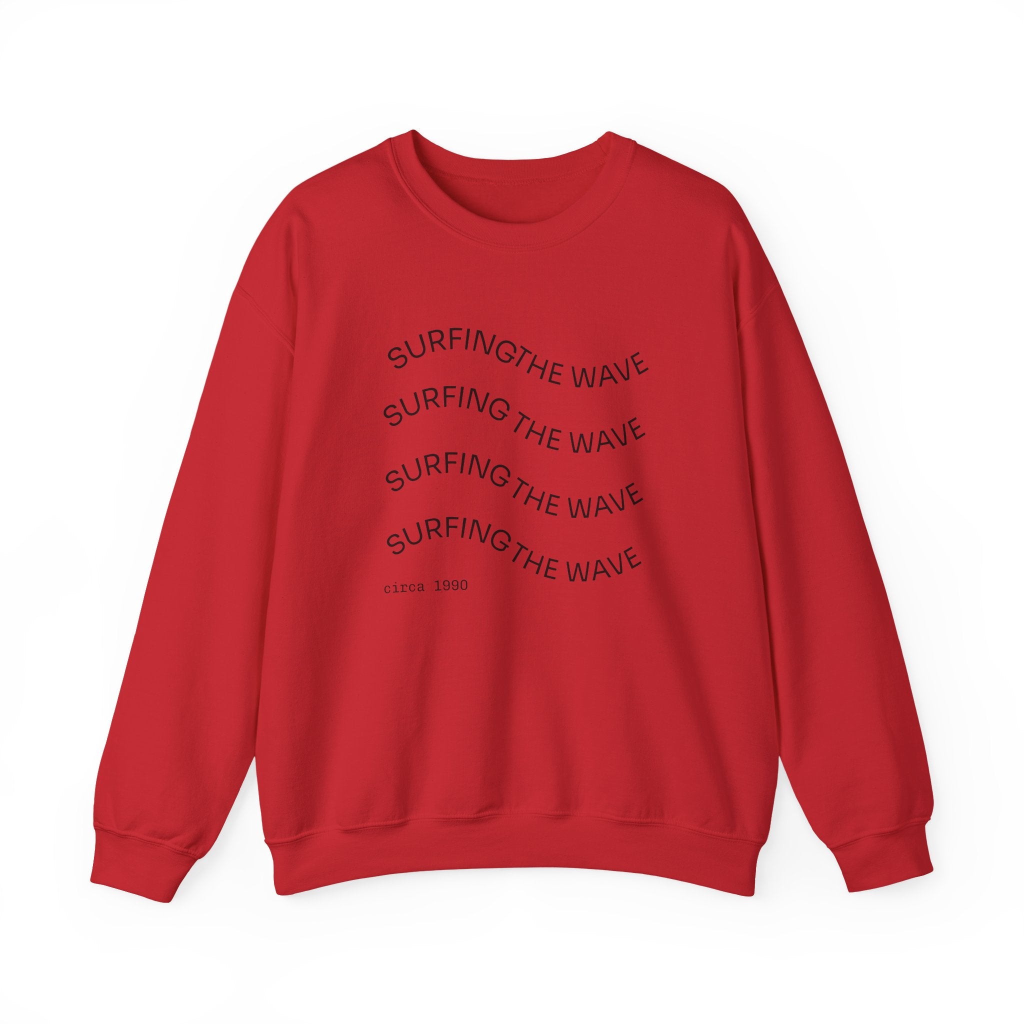 Sweatshirt — 'Surfing The Wave' Minimalist Crewneck