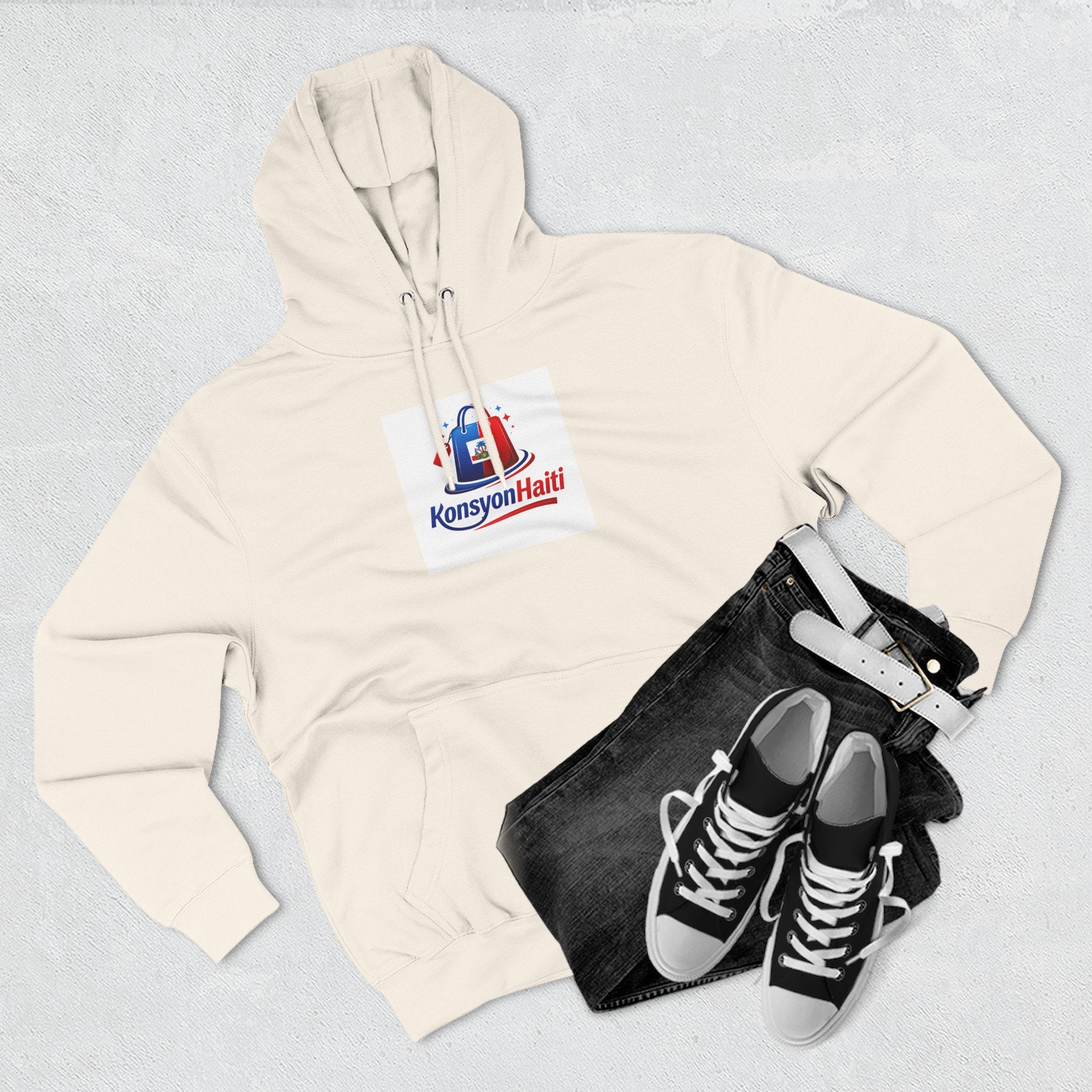 Hoodie — Kònsyon Ayiti Logo Fleece Pullover