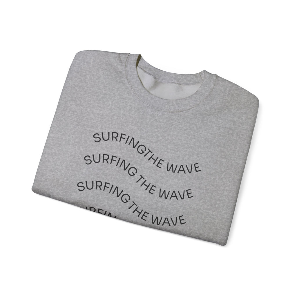 Sweatshirt — 'Surfing The Wave' Minimalist Crewneck