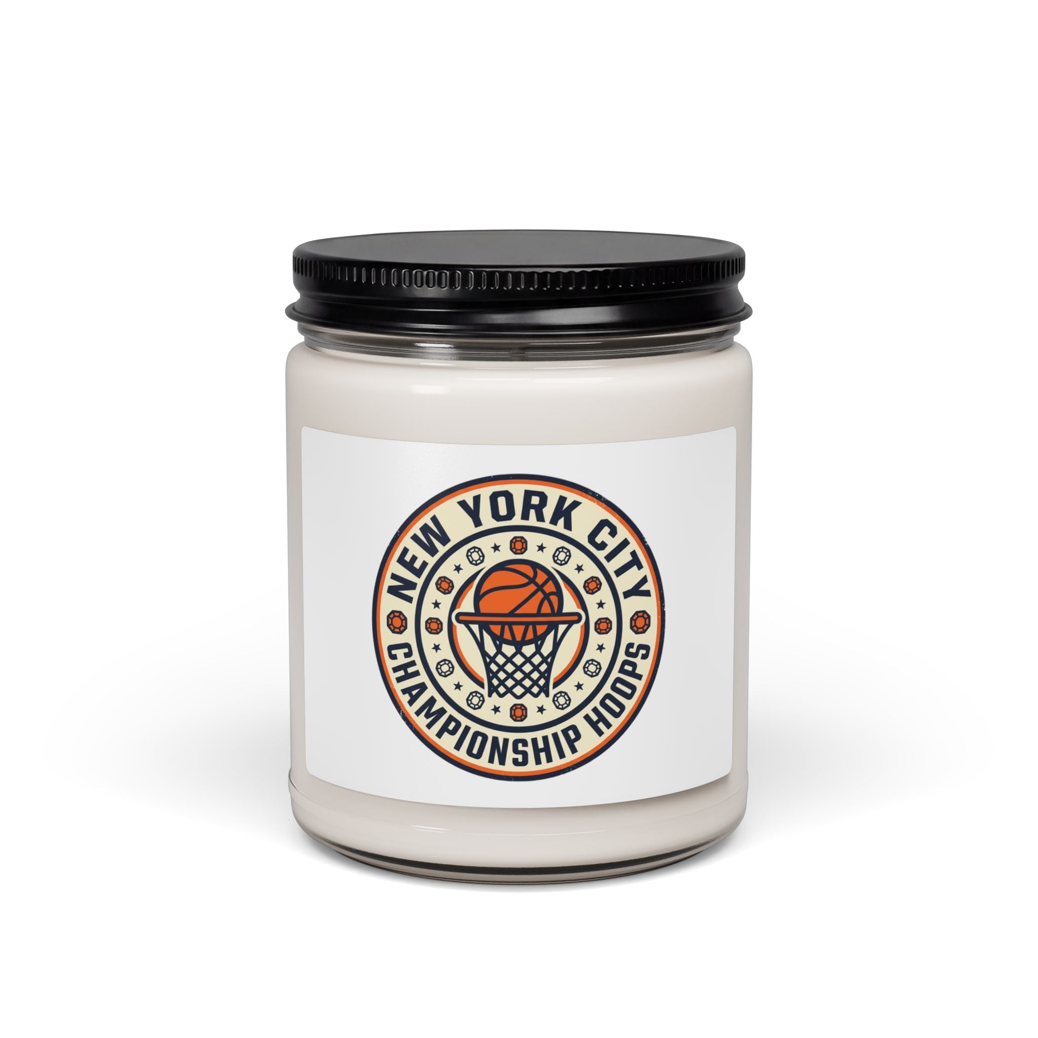 New York City Basketball Logo Candle, Soy Jar | NY Basketball Pride