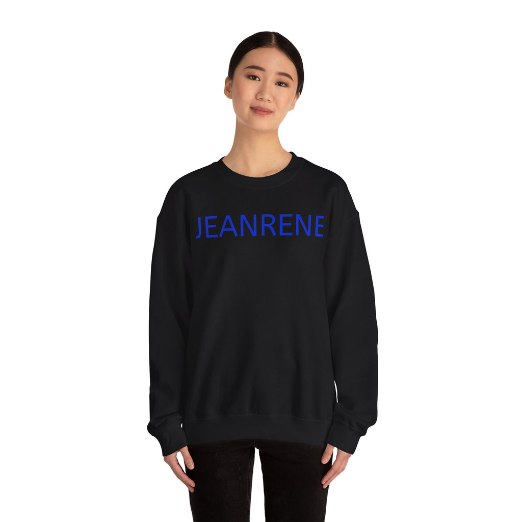 Jeanrene Crewneck Sweatshirt — Minimal Name Logo Pullover