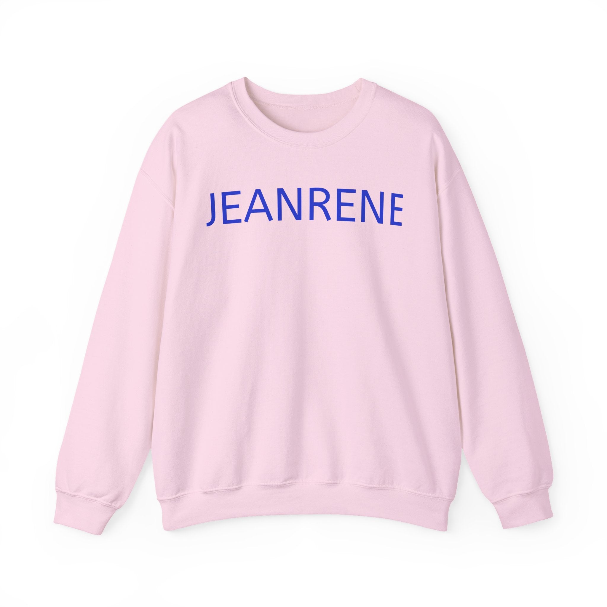 Jeanrene Crewneck Sweatshirt — Minimal Name Logo Pullover