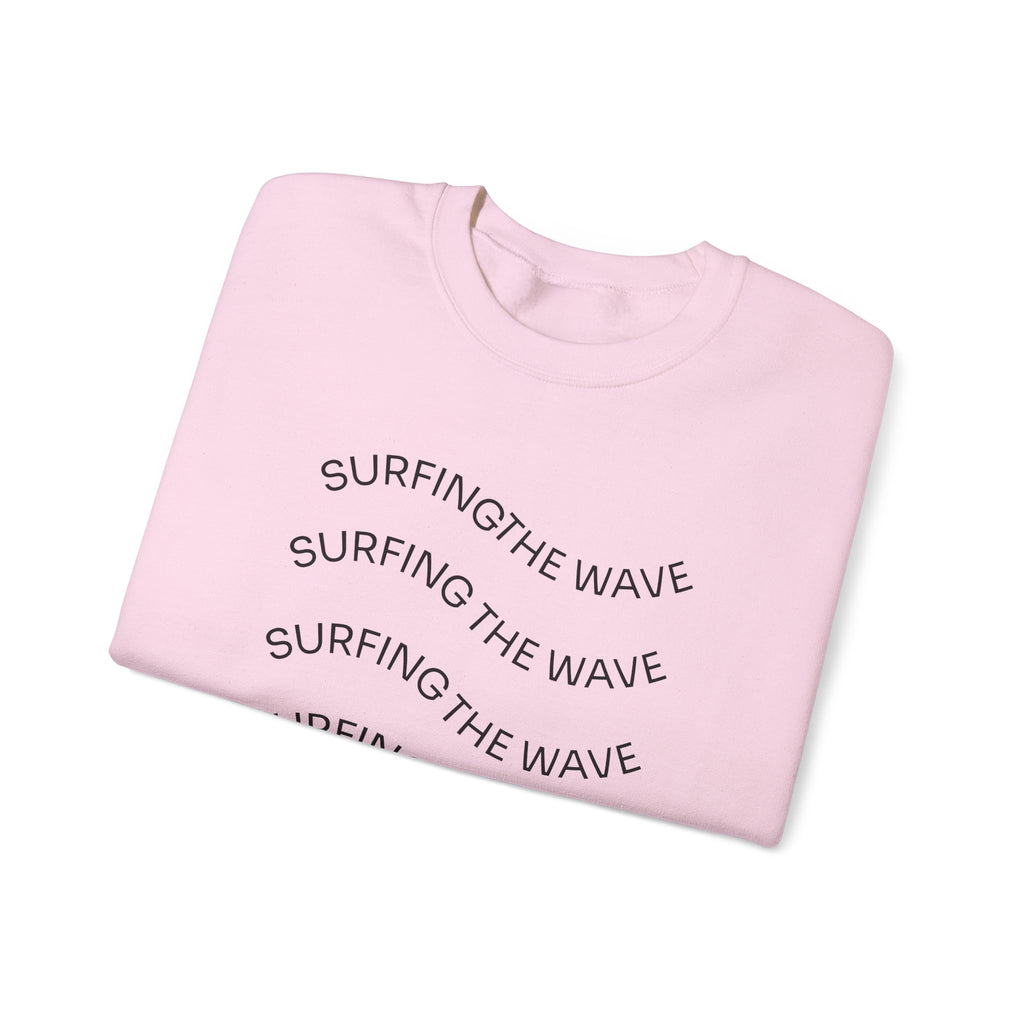 Sweatshirt — 'Surfing The Wave' Minimalist Crewneck