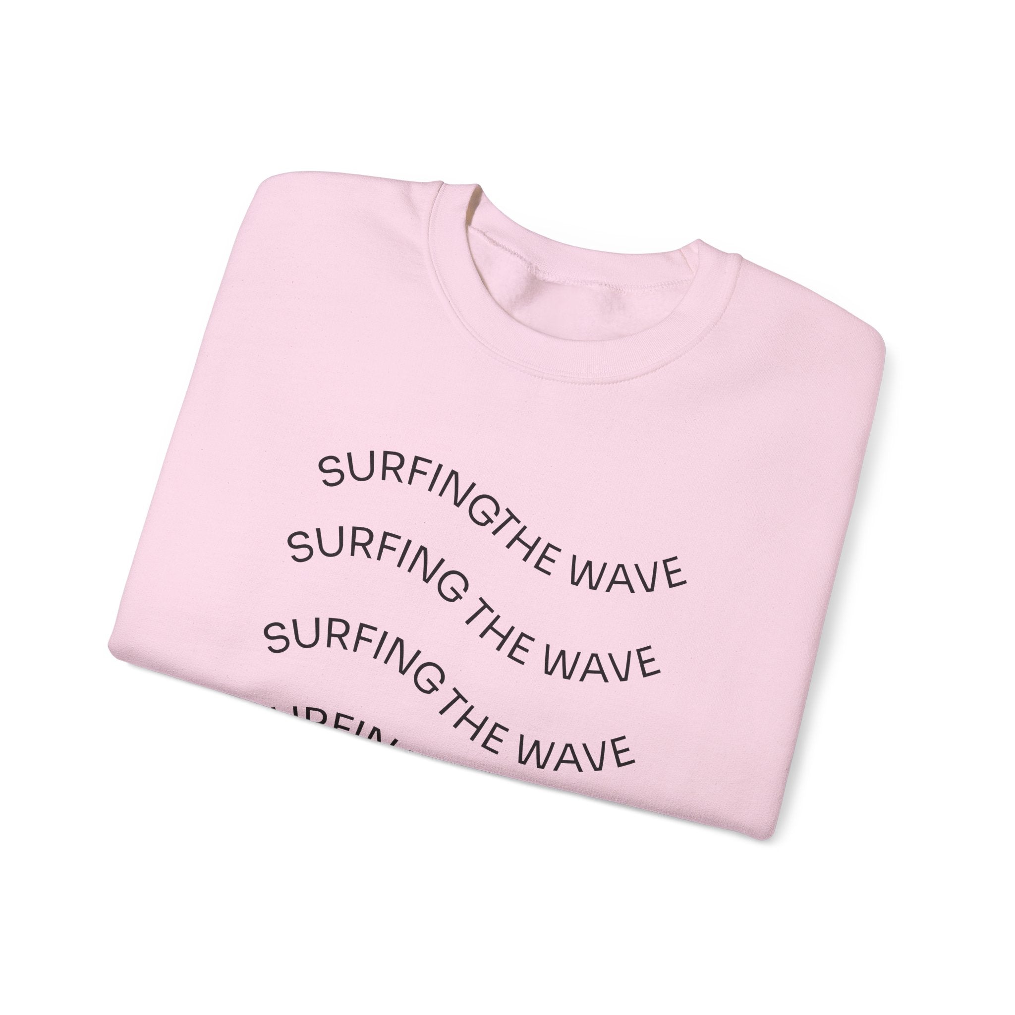 Sweatshirt — 'Surfing The Wave' Minimalist Crewneck