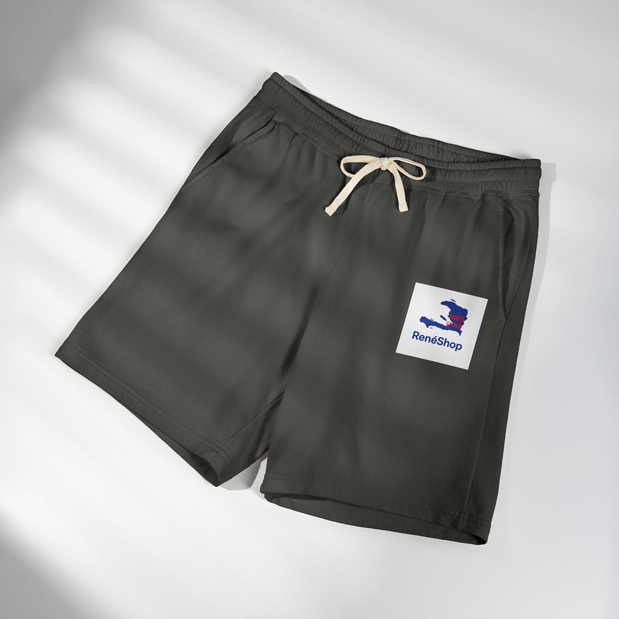 Lightweight Fleece Sweat Shorts – Minimal Logo Casual Lounge Shorts