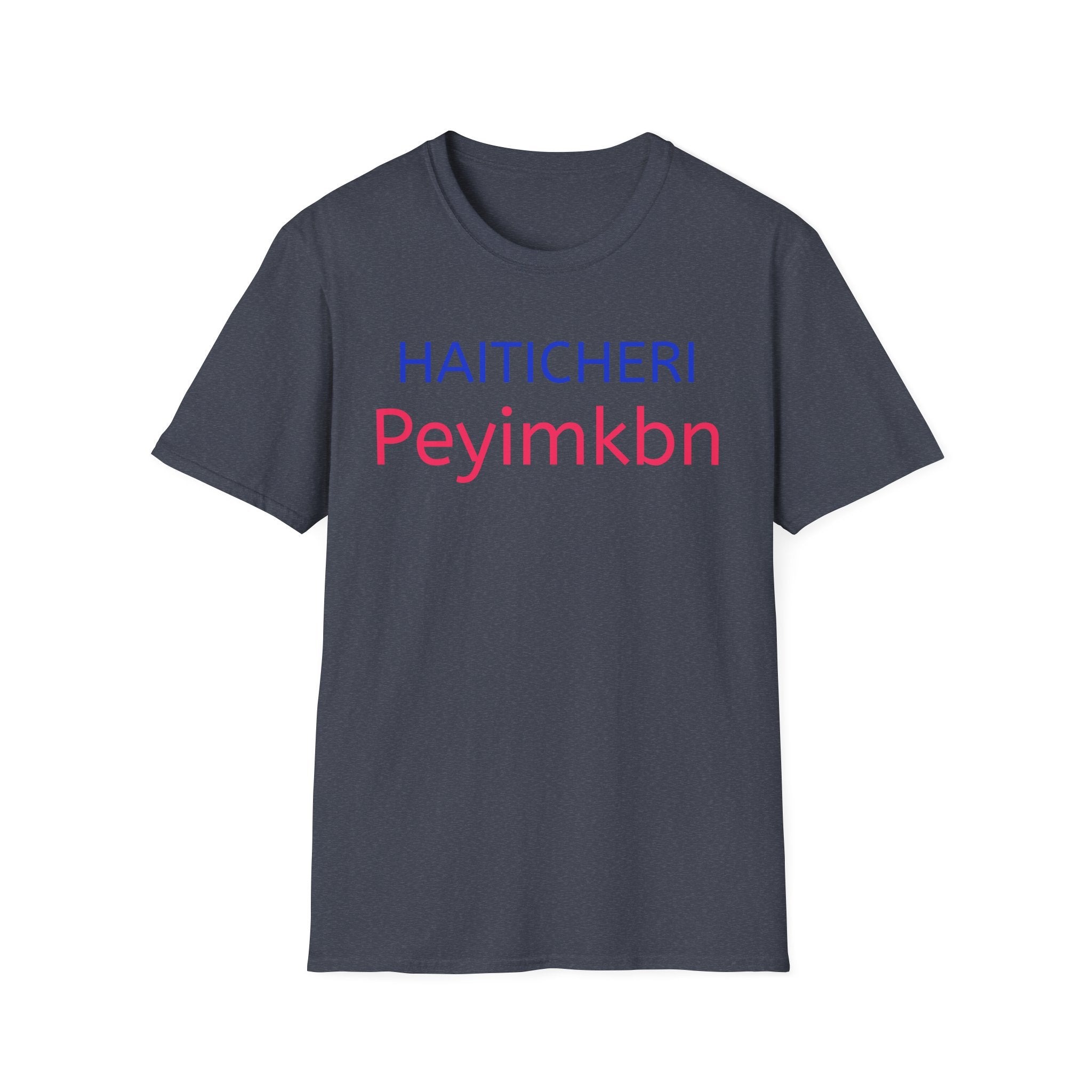 T-Shirt — HAITICHERI Peyimkbn Minimal Text Graphic