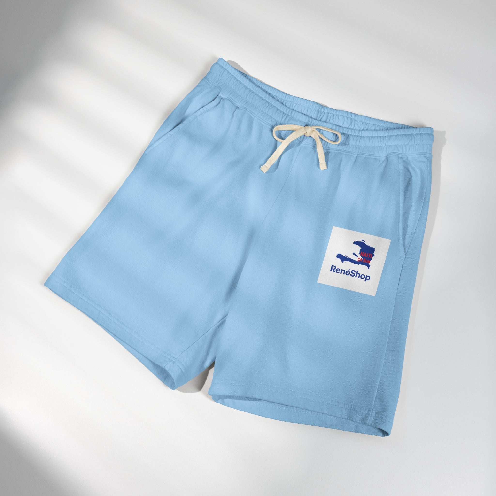 Lightweight Fleece Sweat Shorts – Minimal Logo Casual Lounge Shorts