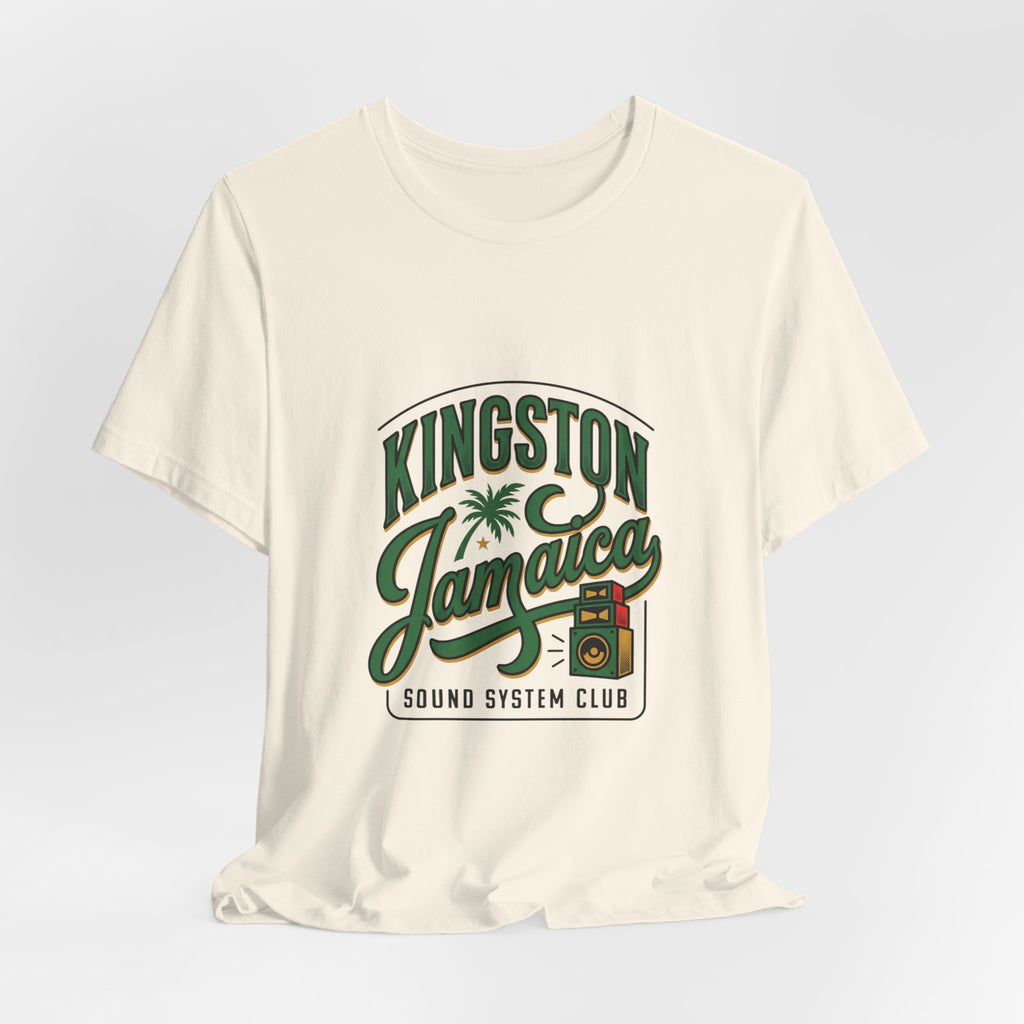 Kingston Jamaica Vintage Sound System Tee | Caribbean Heritage, Retro Island Pride