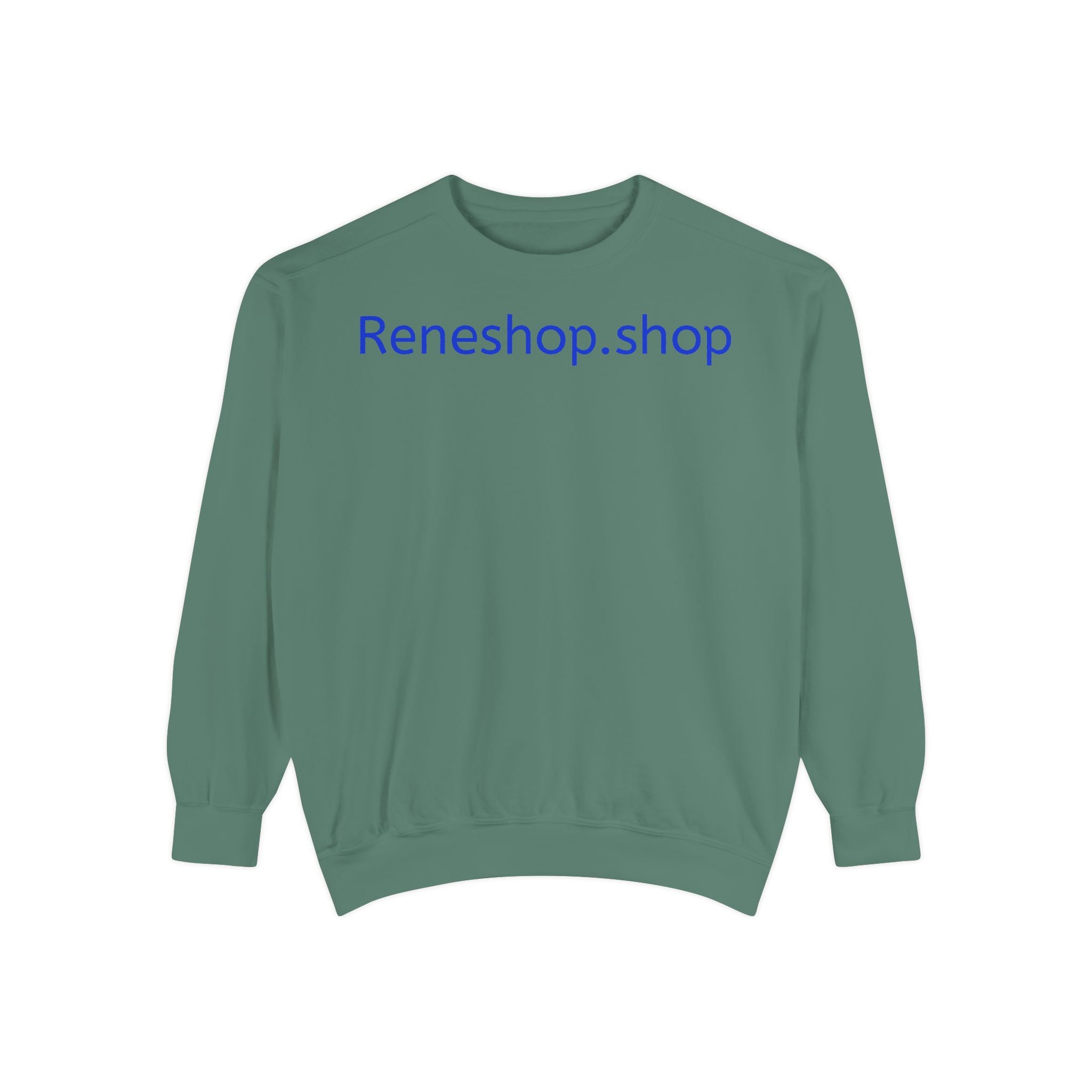 Reneshop.shop Logo Sweatshirt — Minimal White Crewneck