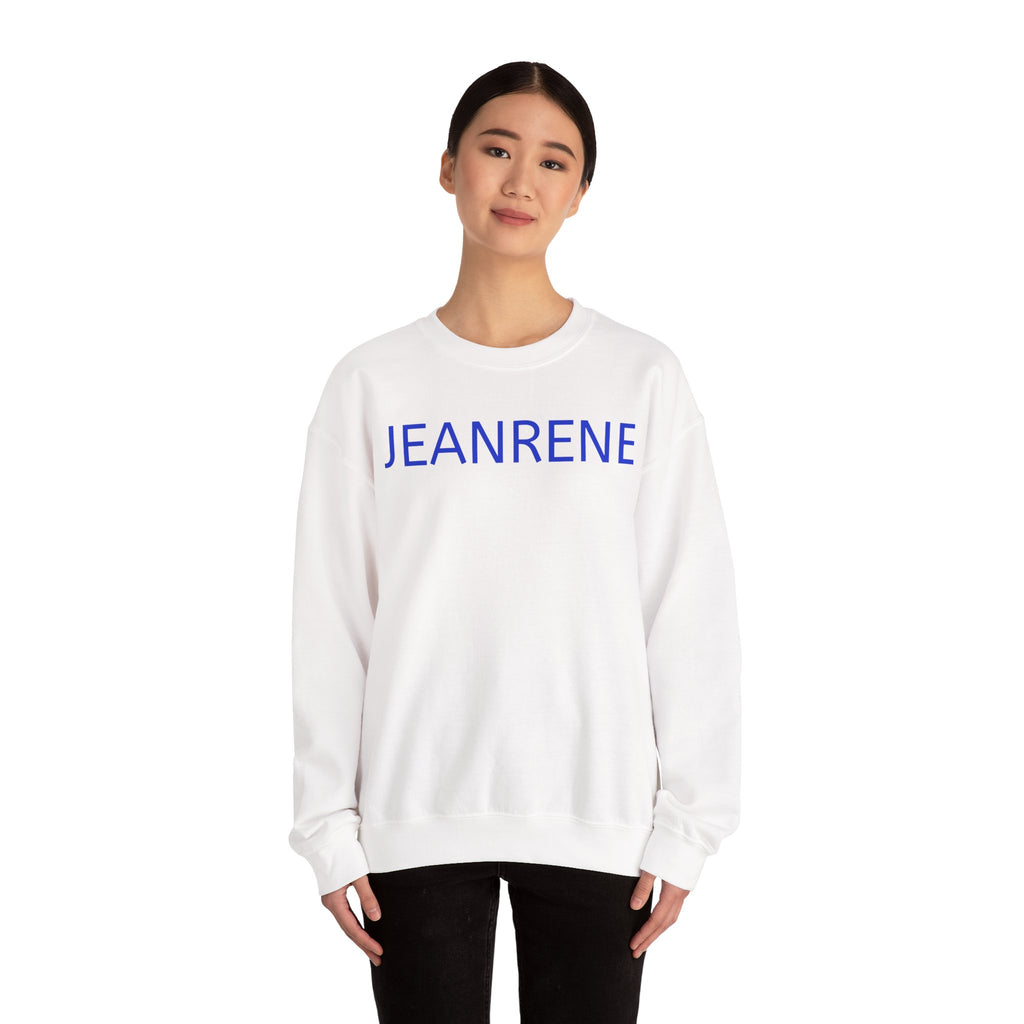 Jeanrene Crewneck Sweatshirt — Minimal Name Logo Pullover