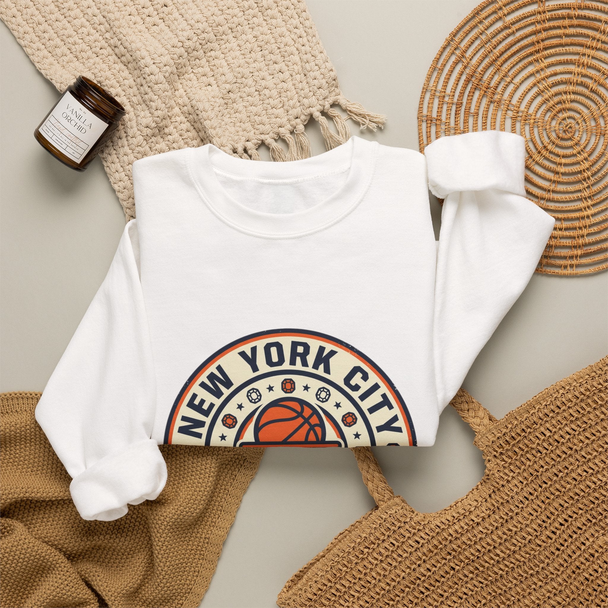 New York City Basketball Crest Sweatshirt | City Pride Streetwear