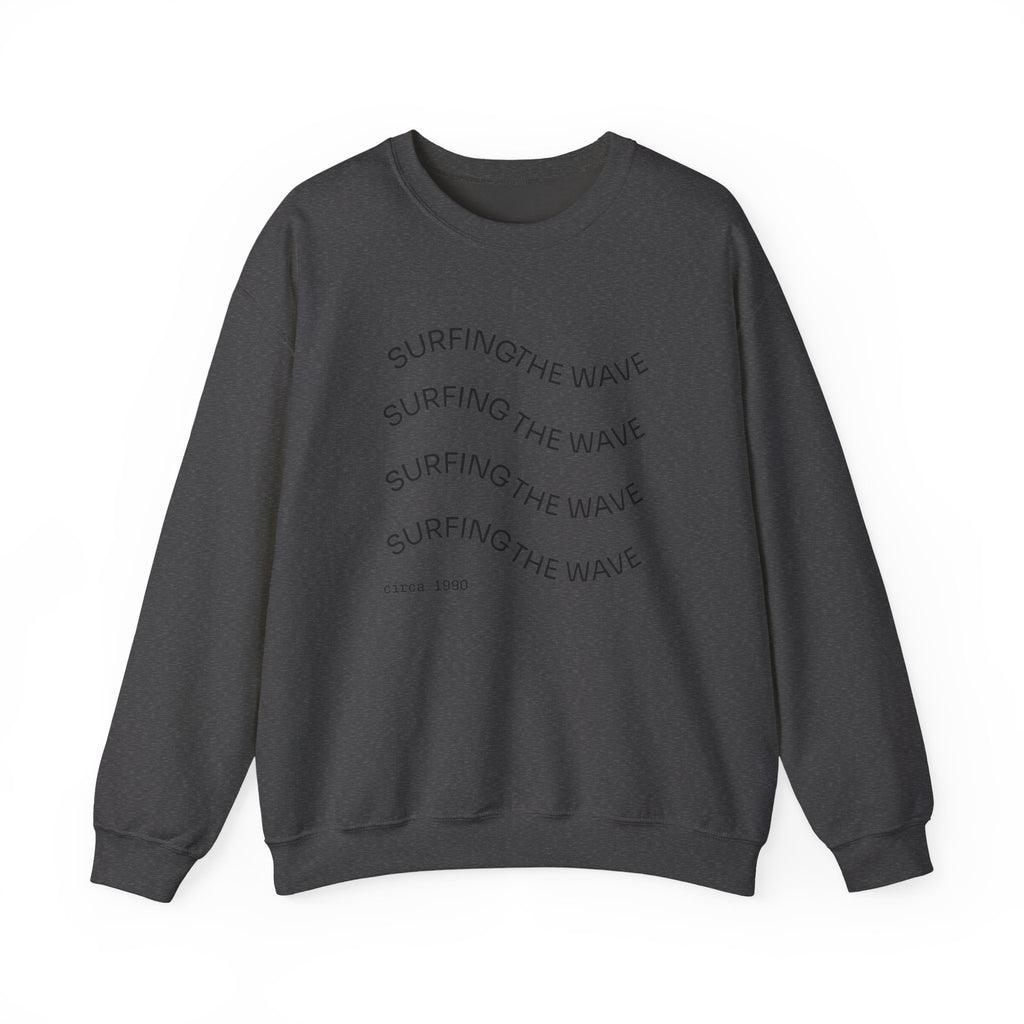Sweatshirt — 'Surfing The Wave' Minimalist Crewneck