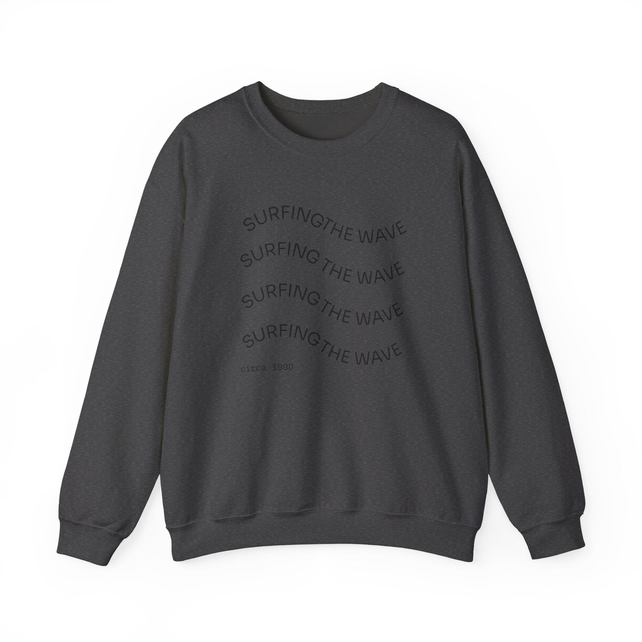 Sweatshirt — 'Surfing The Wave' Minimalist Crewneck