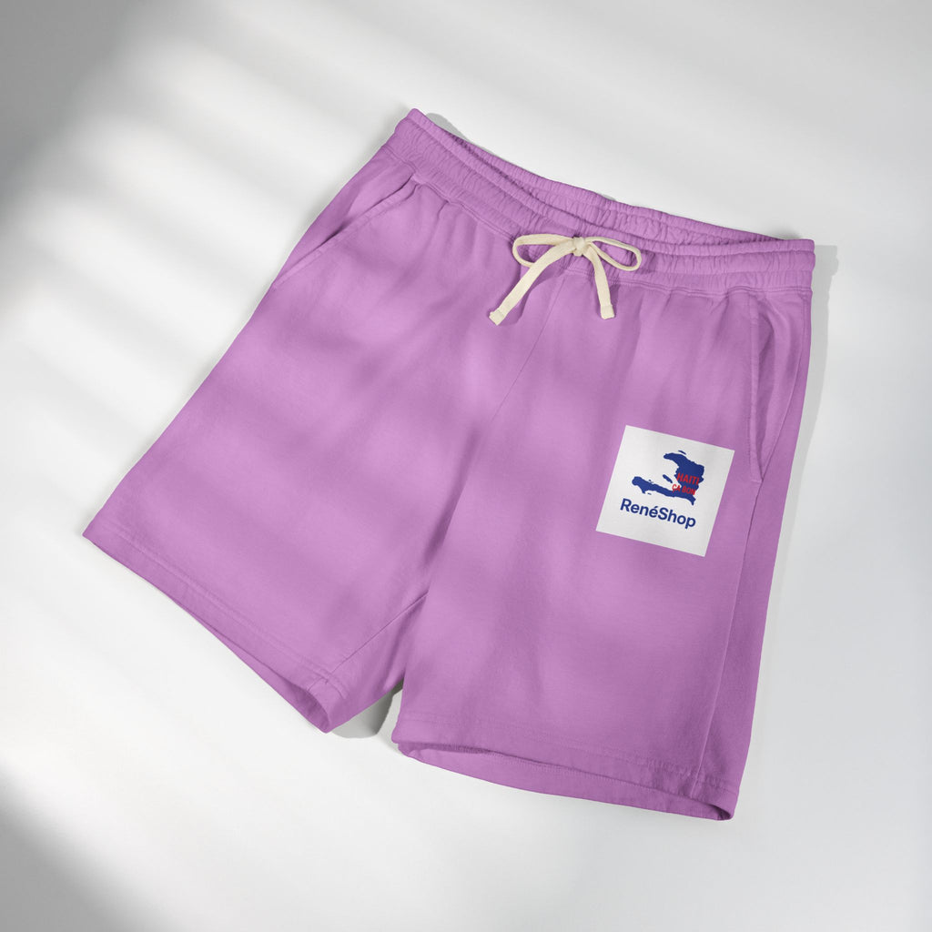 Lightweight Fleece Sweat Shorts – Minimal Logo Casual Lounge Shorts