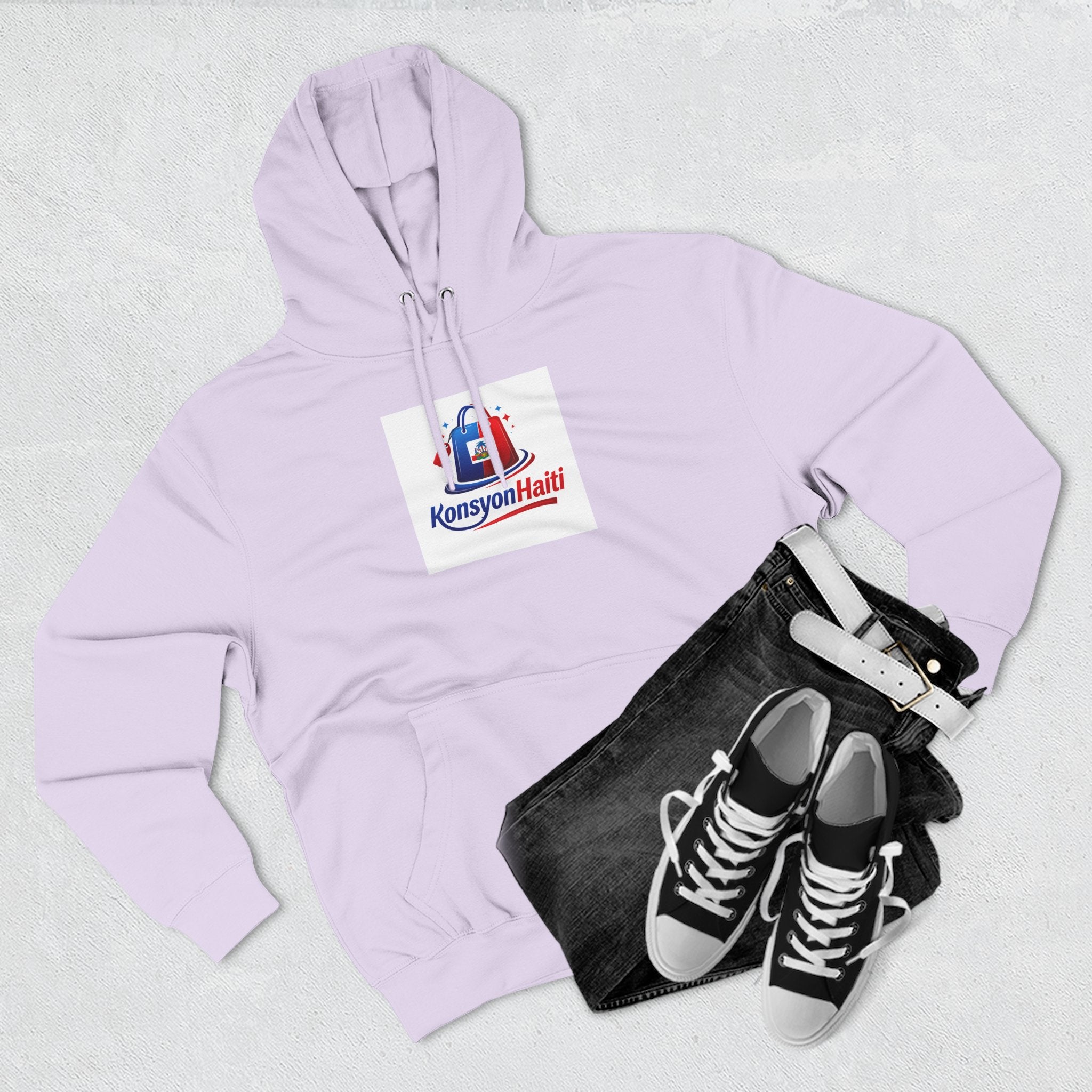 Hoodie — Kònsyon Ayiti Logo Fleece Pullover