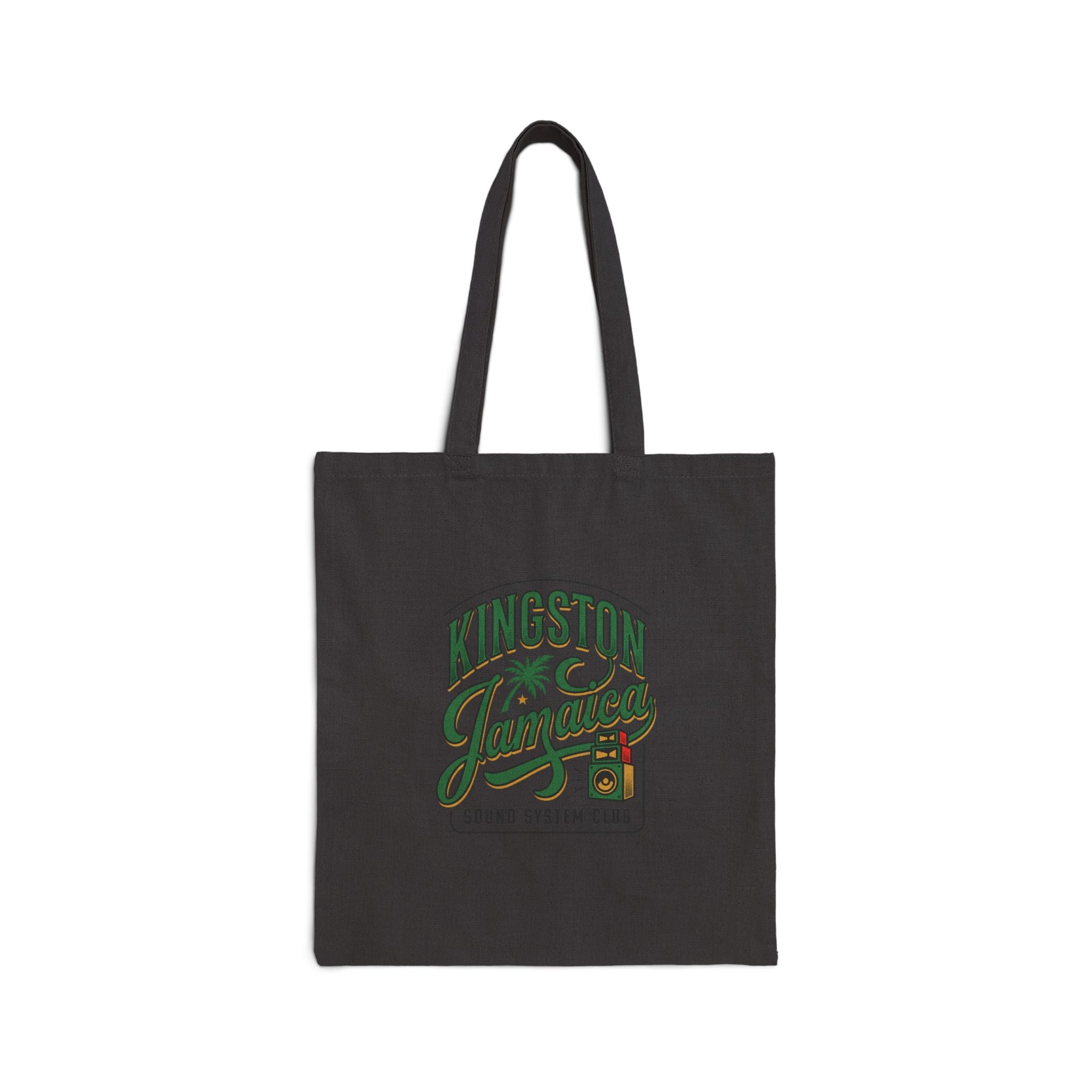 Kingston Jamaica Tote, Caribbean Heritage, Vintage Island Pride Canvas