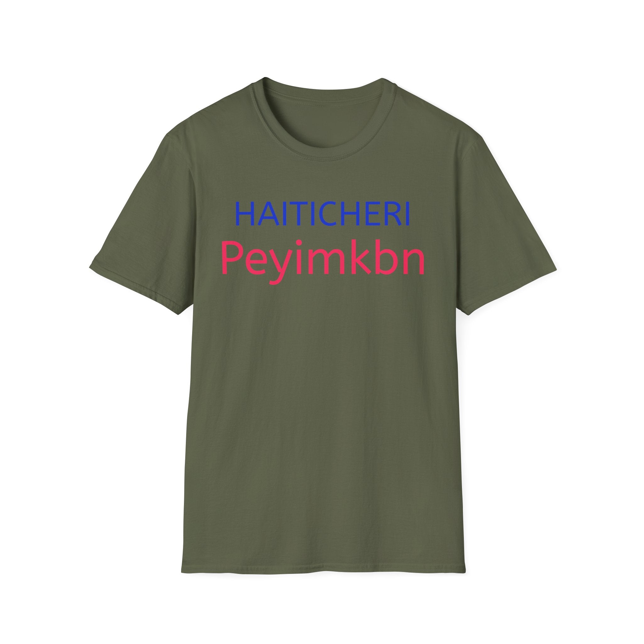 T-Shirt — HAITICHERI Peyimkbn Minimal Text Graphic