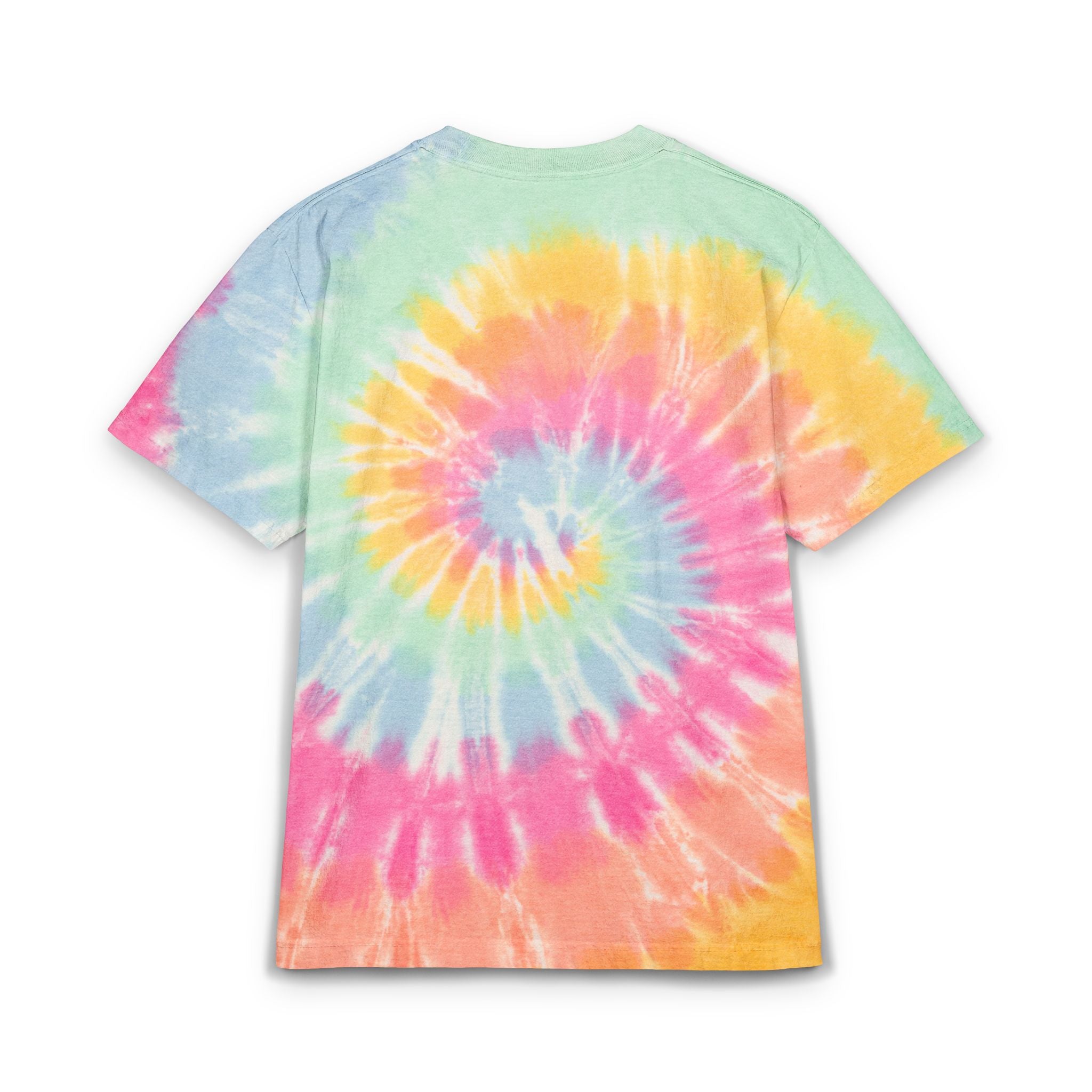Tie-Dye Spiral T-Shirt — "Certified Classic" Embroidered Oversized Tee