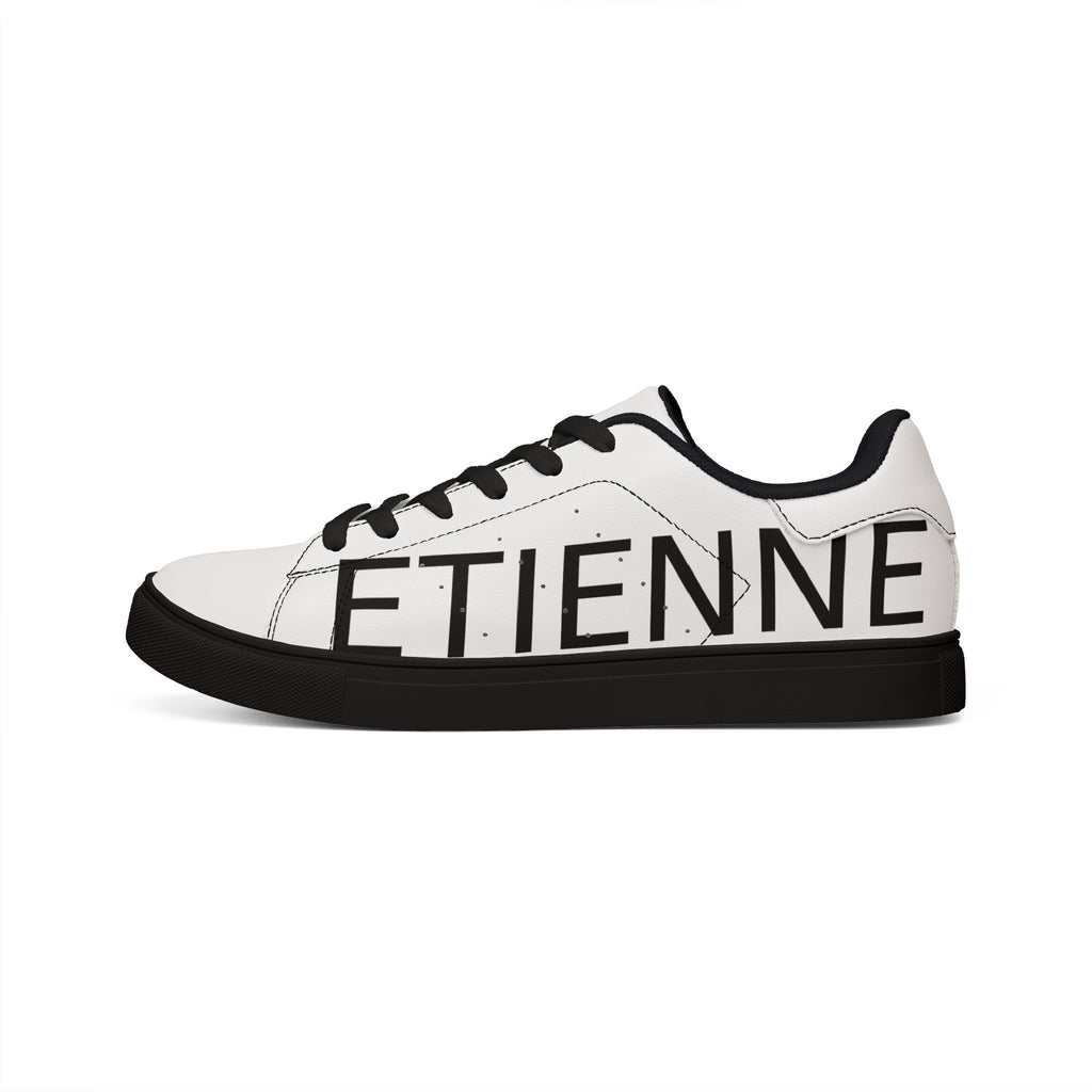 Leather Low-Top Sneakers — Bold "ETIENNE" Side Logo