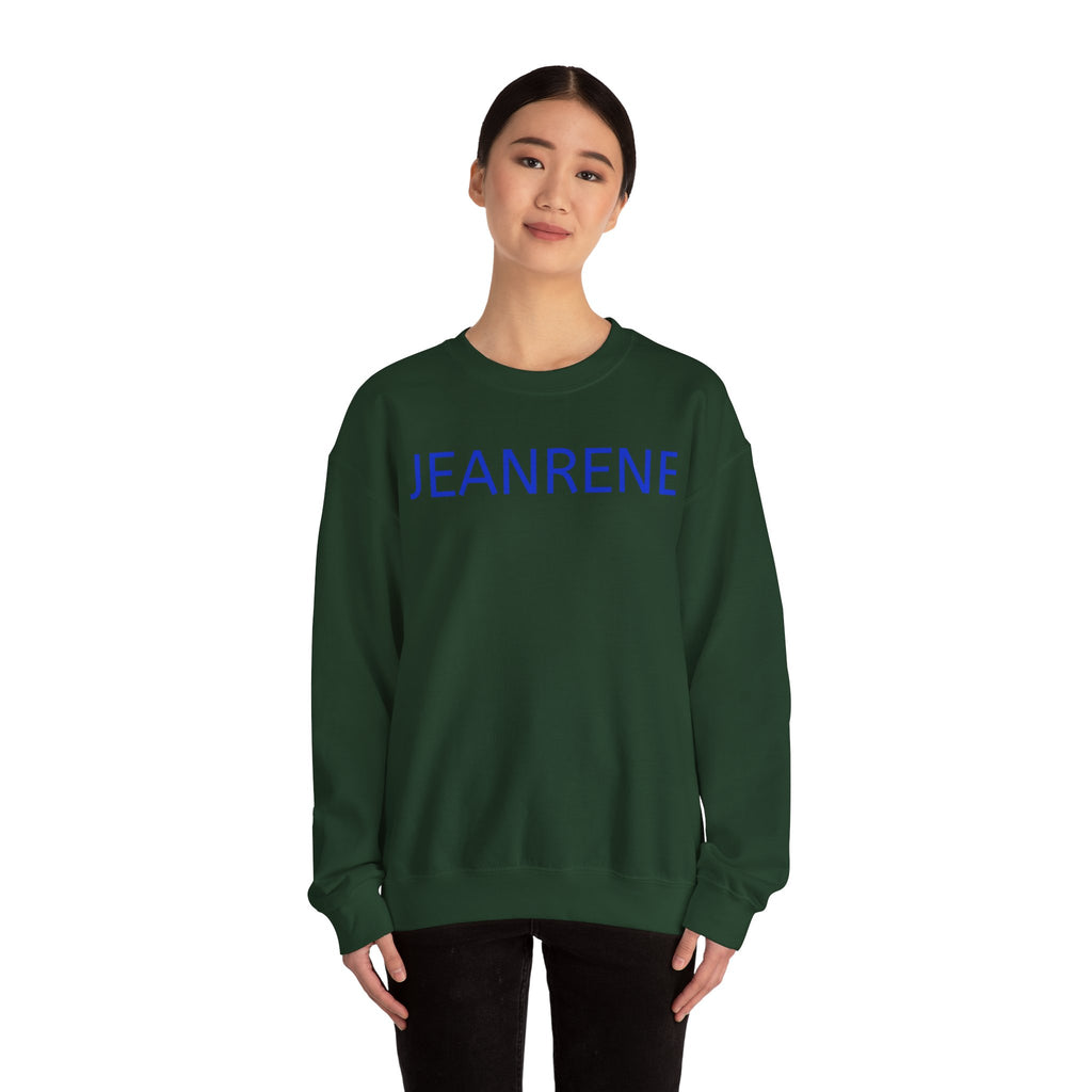 Jeanrene Crewneck Sweatshirt — Minimal Name Logo Pullover