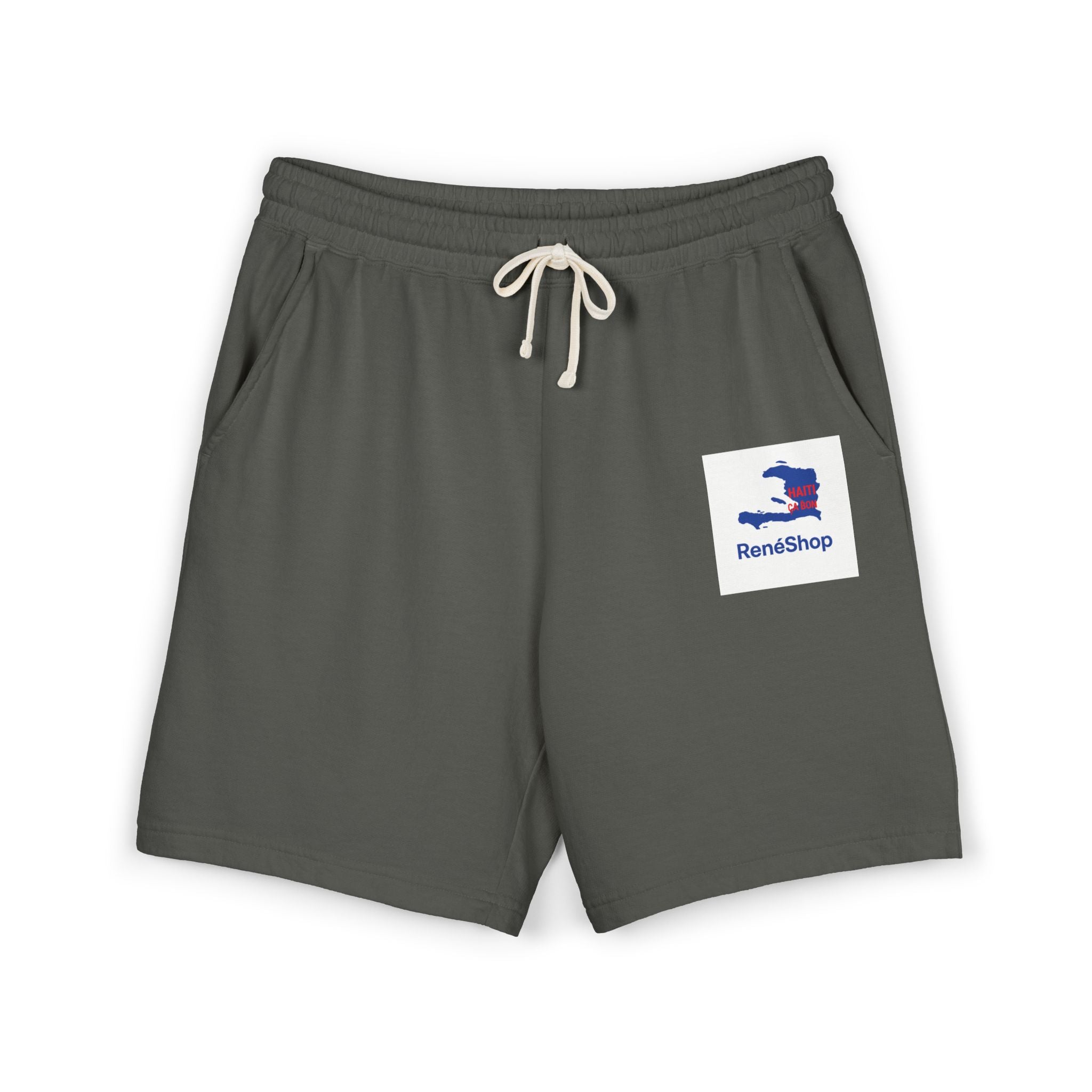 Lightweight Fleece Sweat Shorts – Minimal Logo Casual Lounge Shorts