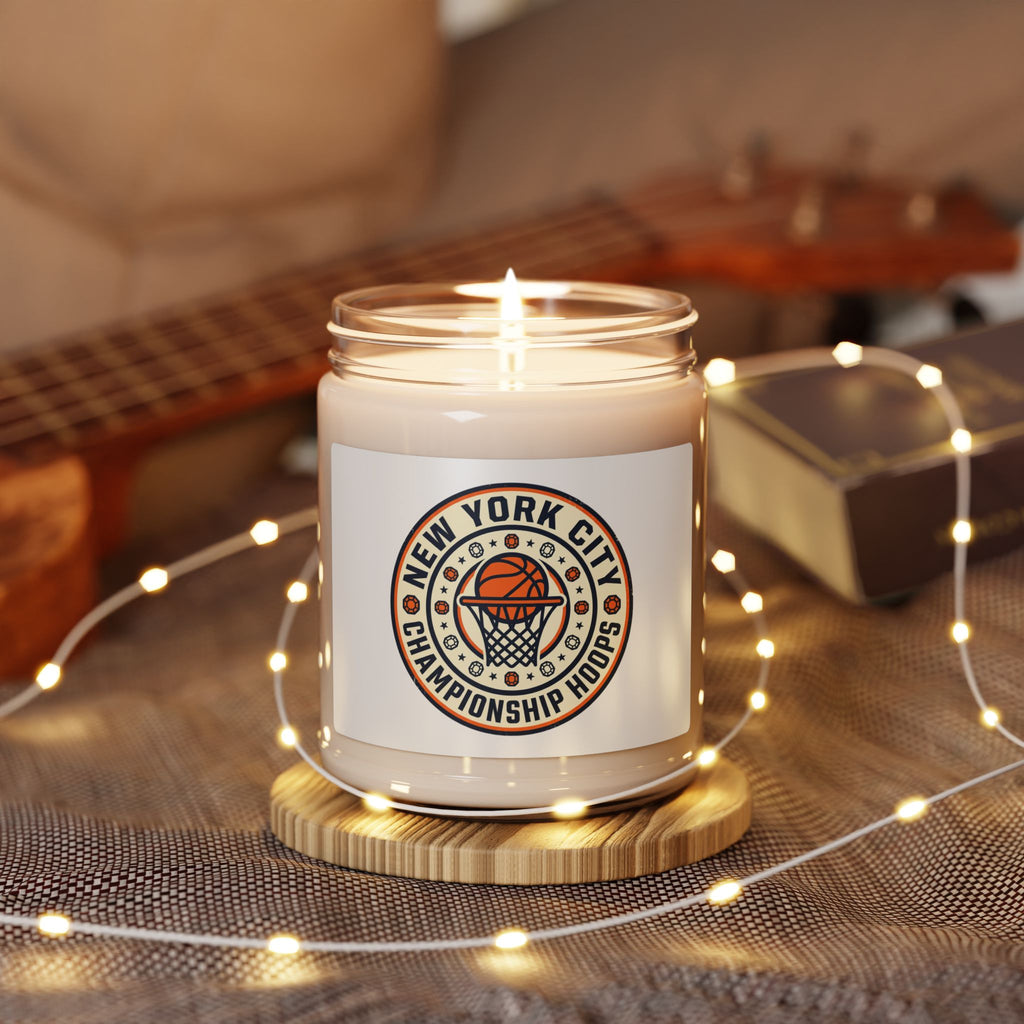 New York City Basketball Logo Candle, Soy Jar | NY Basketball Pride