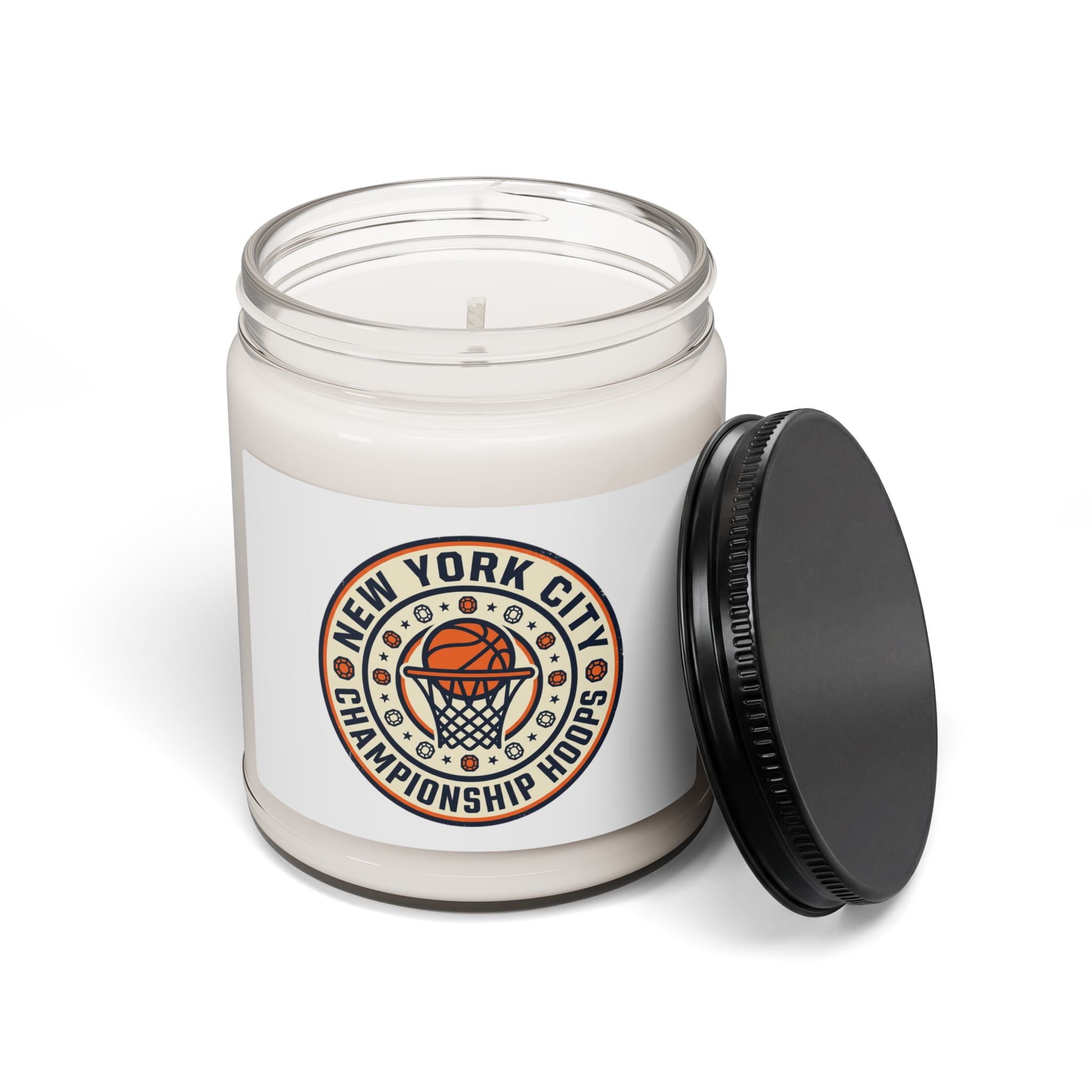 New York City Basketball Logo Candle, Soy Jar | NY Basketball Pride