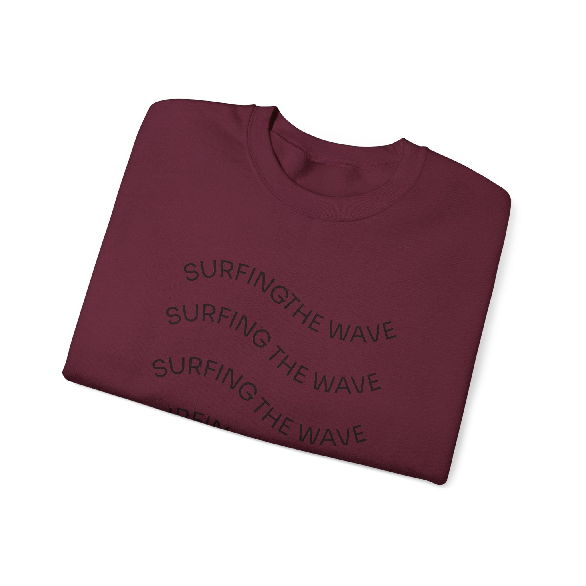 Sweatshirt — 'Surfing The Wave' Minimalist Crewneck