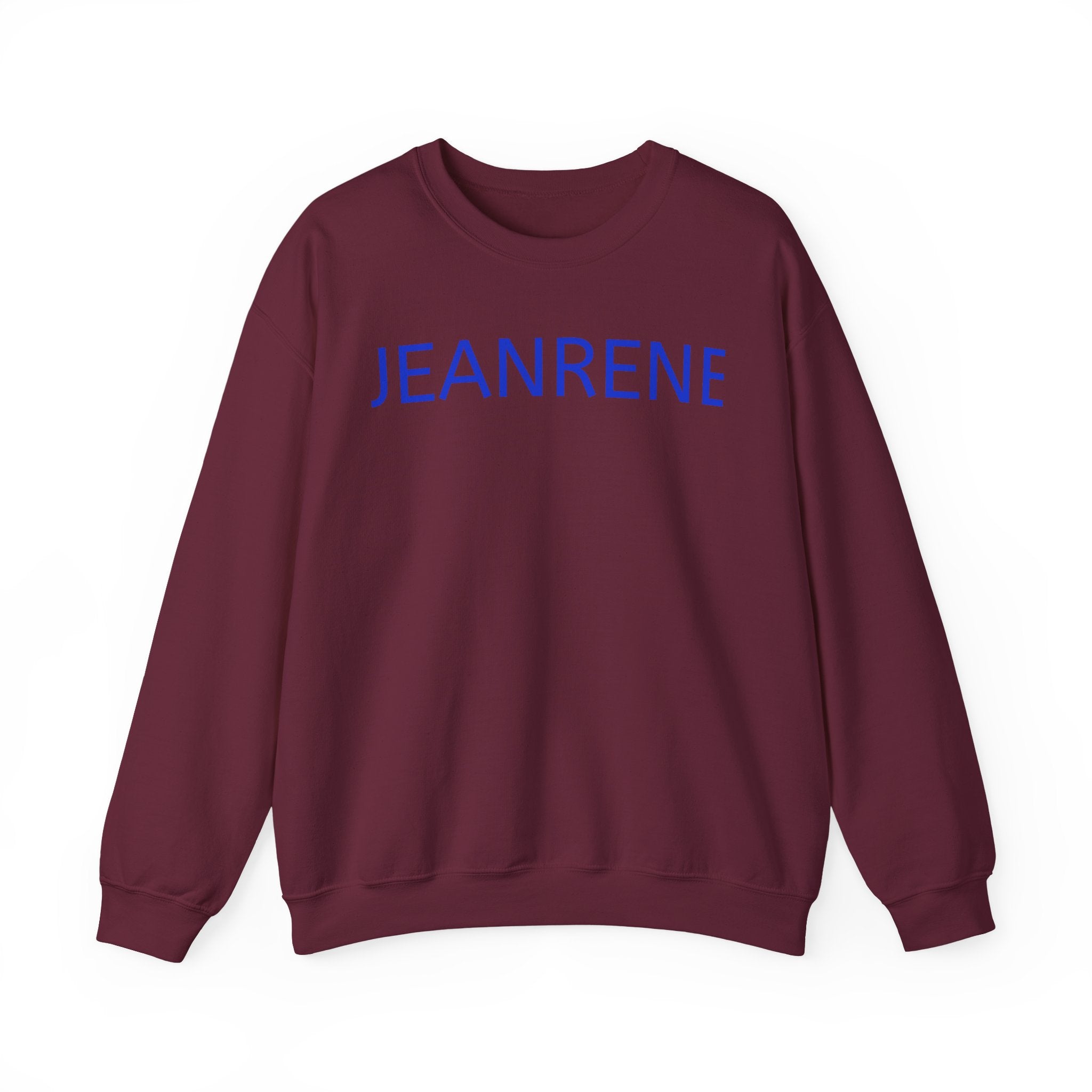 Jeanrene Crewneck Sweatshirt — Minimal Name Logo Pullover