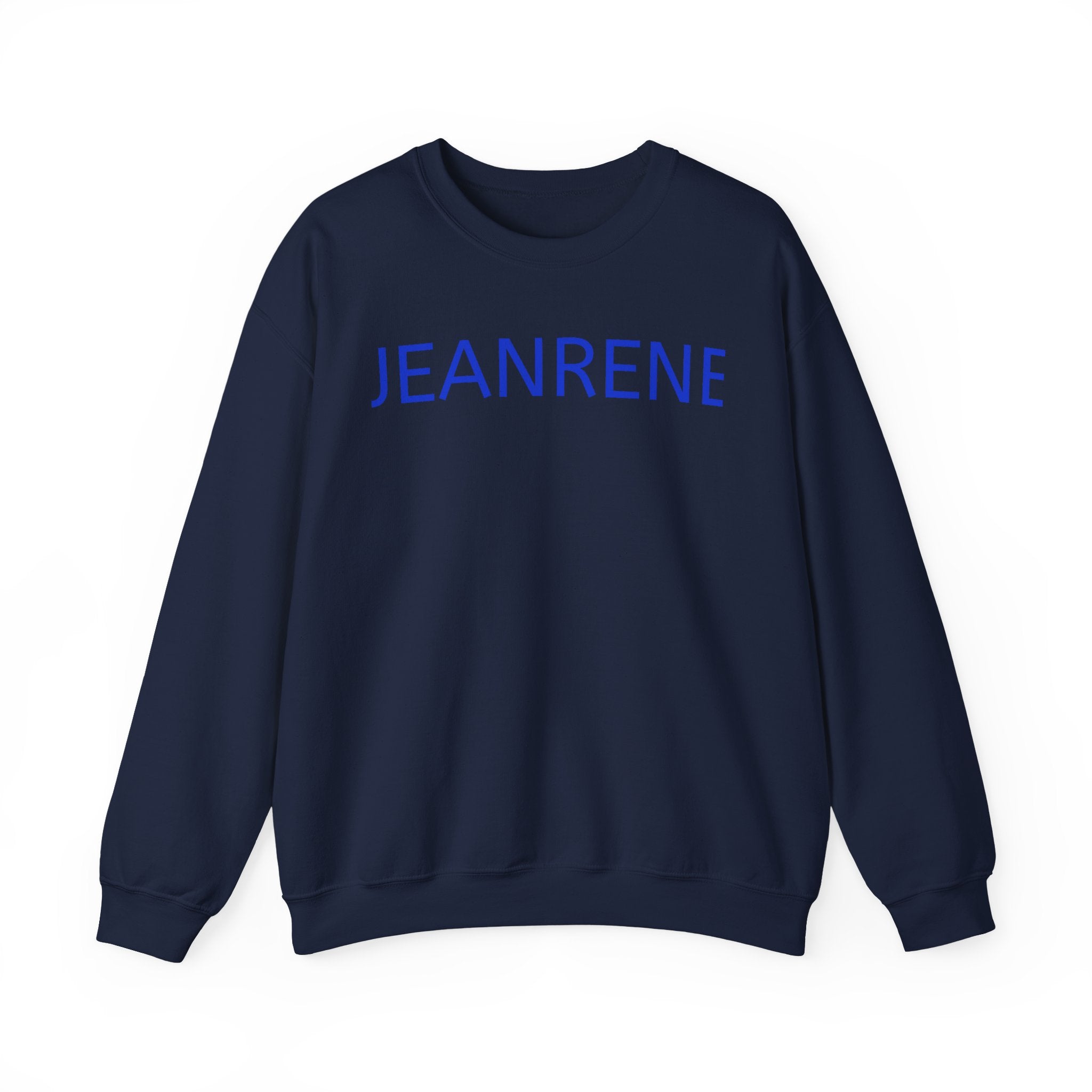 Jeanrene Crewneck Sweatshirt — Minimal Name Logo Pullover