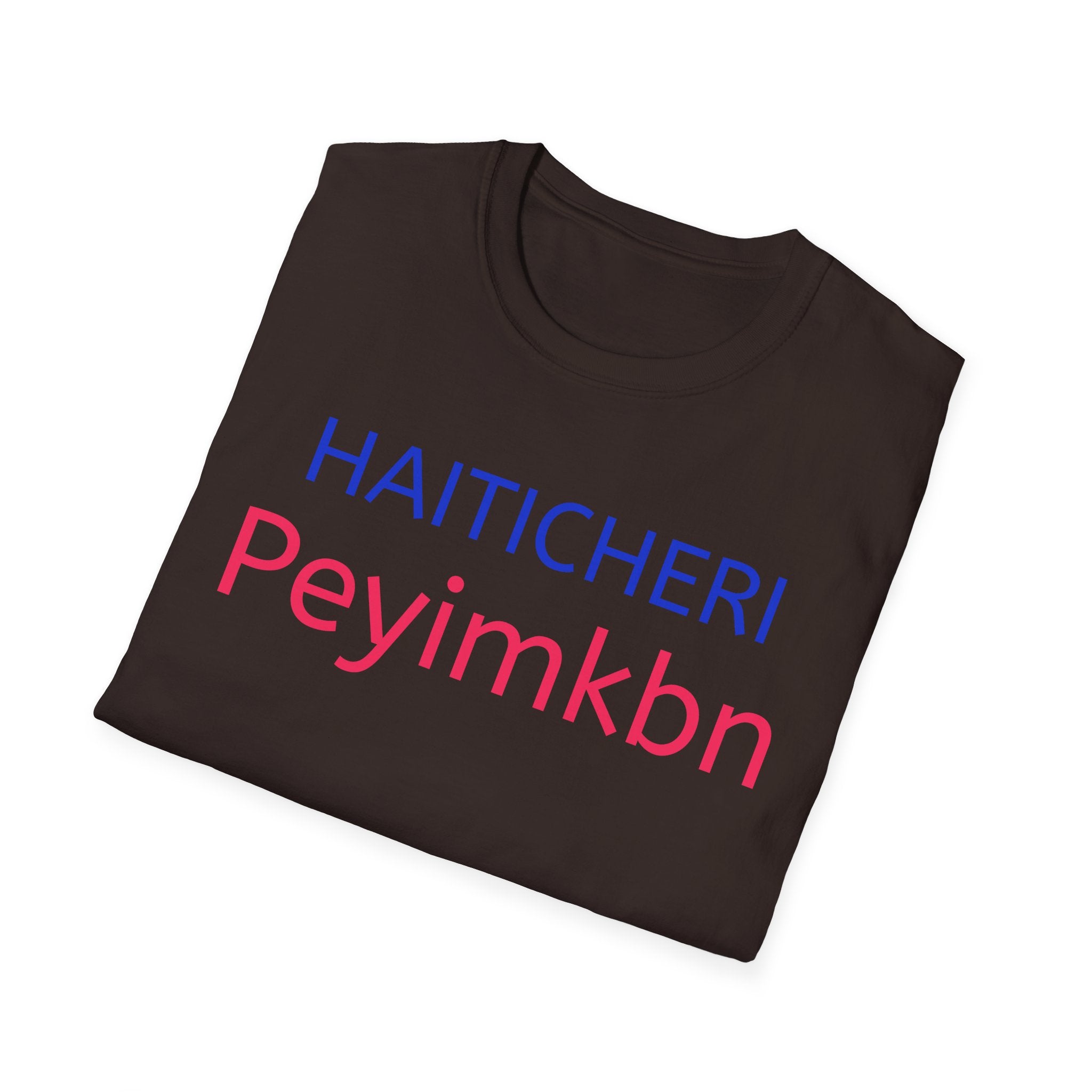 T-Shirt — HAITICHERI Peyimkbn Minimal Text Graphic