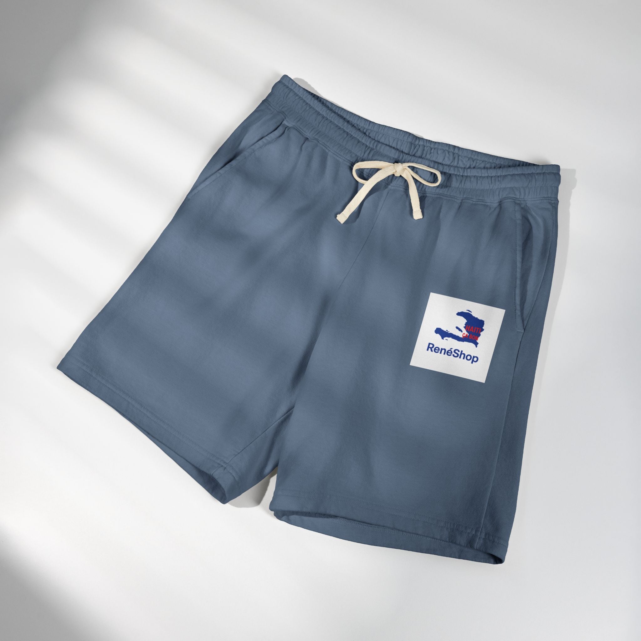 Lightweight Fleece Sweat Shorts – Minimal Logo Casual Lounge Shorts