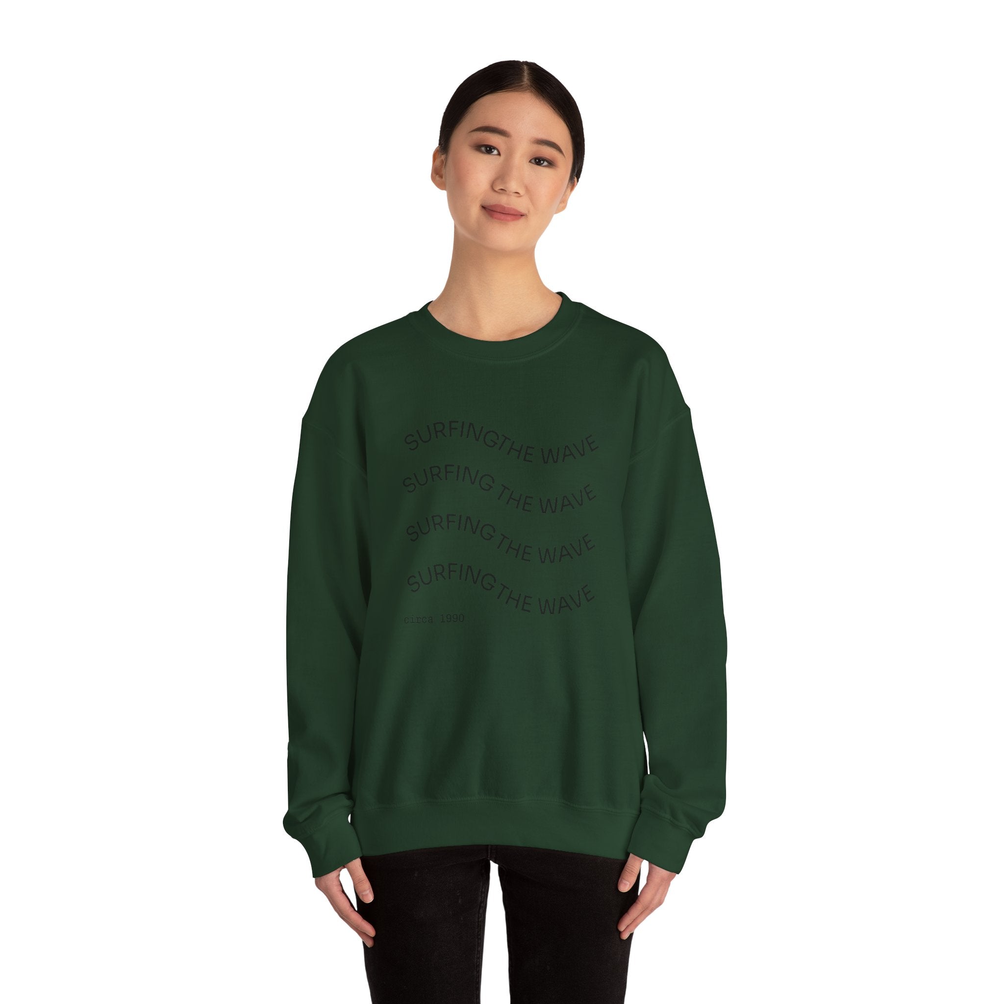 Sweatshirt — 'Surfing The Wave' Minimalist Crewneck