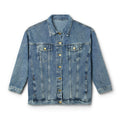 Denim Jacket — Women's Classic Jean Jacket with RenéShop Back Logo