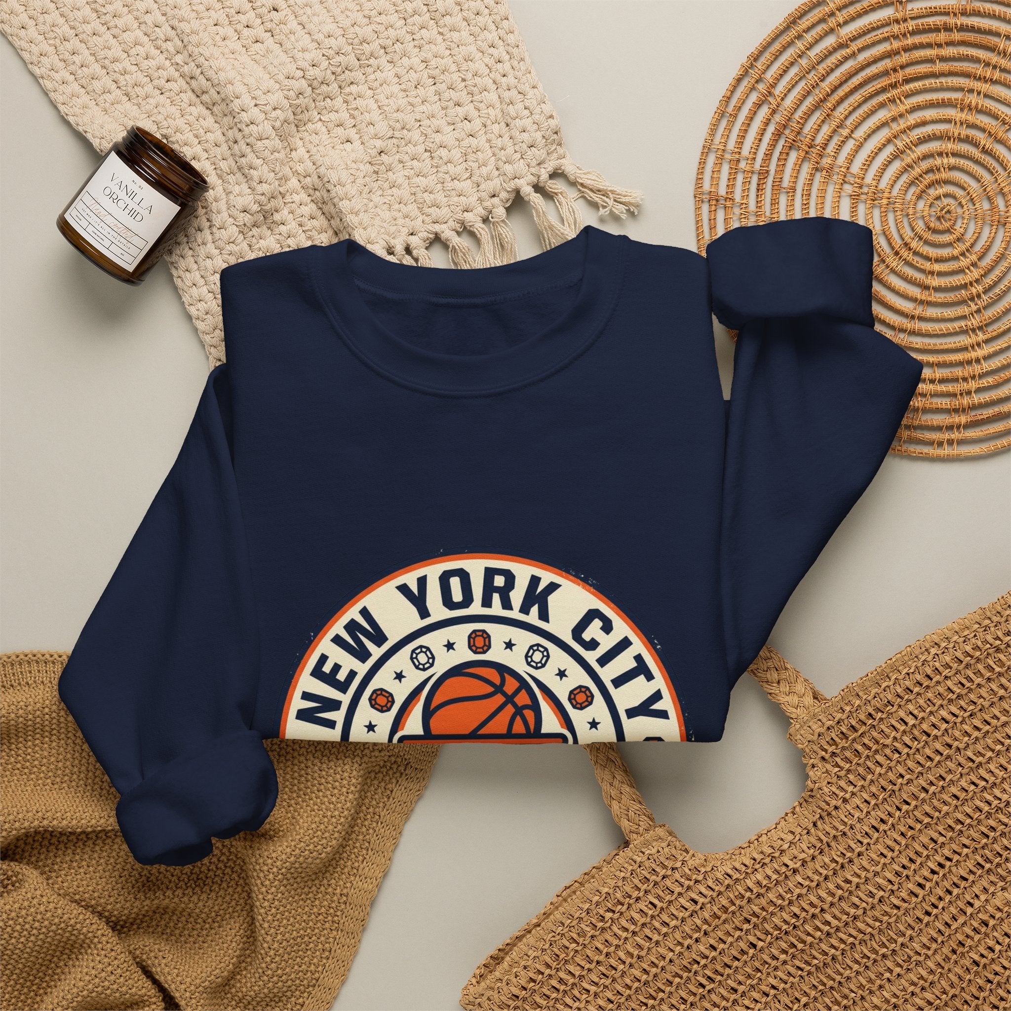 New York City Basketball Crest Sweatshirt | City Pride Streetwear