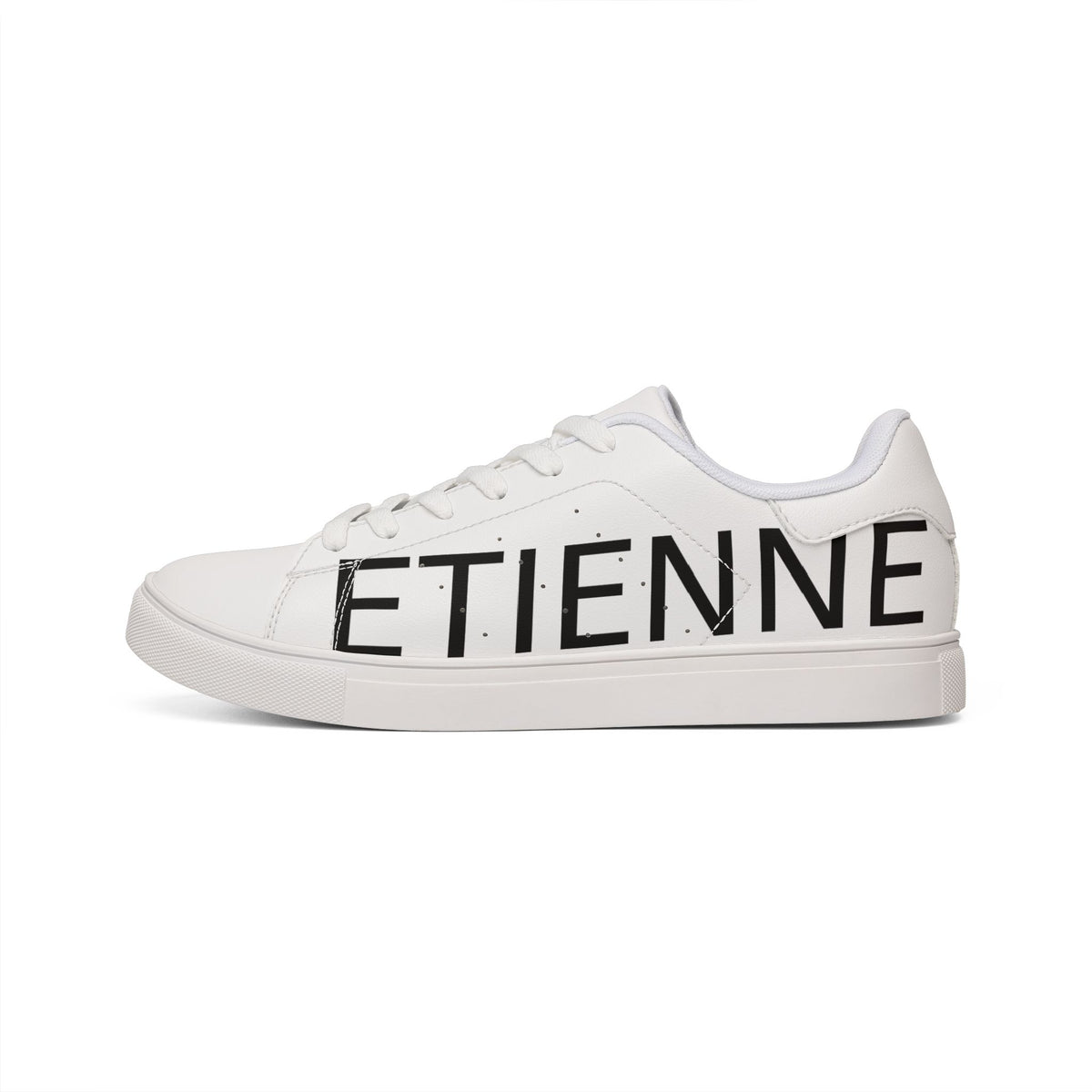 Leather Low-Top Sneakers — Bold "ETIENNE" Side Logo